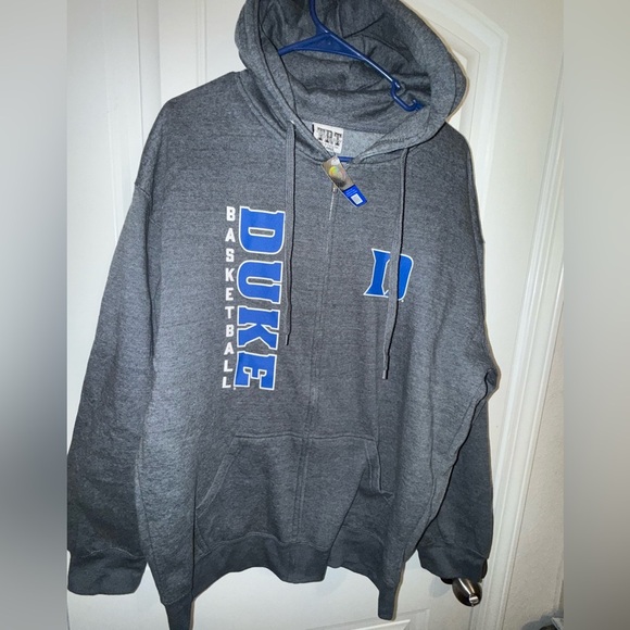 Duke Blue Devils Full Zip Jacket Basketball Black Size XL TRT Classics - Picture 3 of 9